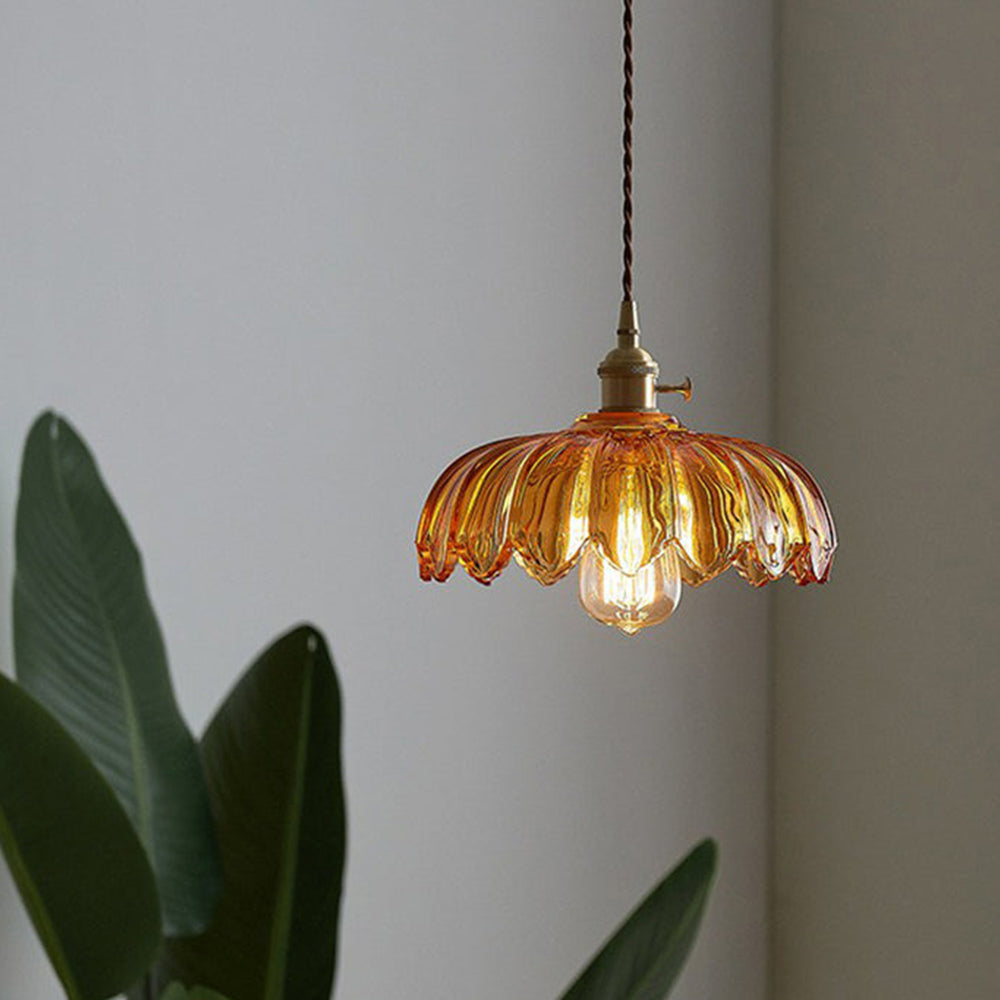 Vintage Flower Pendant Light