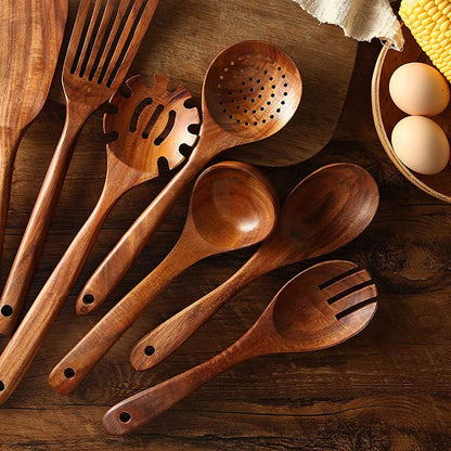 Wooden Cooking Utensils Set (7Pcs)