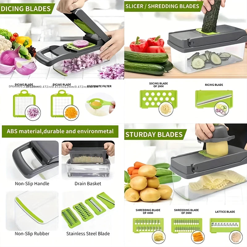 Multifunctional Vegetable Chopper and Cutter