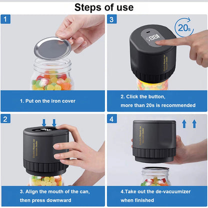 Electric Mason Jar Vacuum Sealer