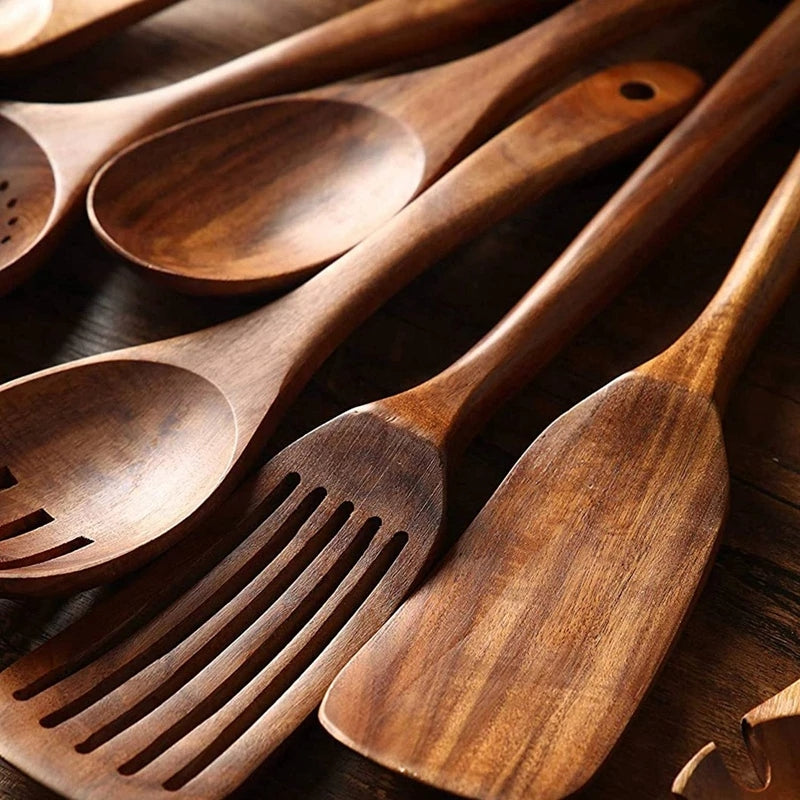 Wooden Cooking Utensils Set (7Pcs)