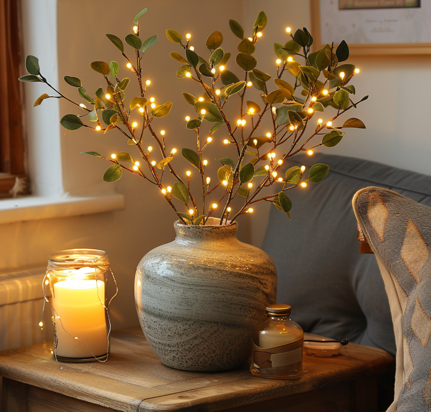 LED Fairy Light Olive Branch