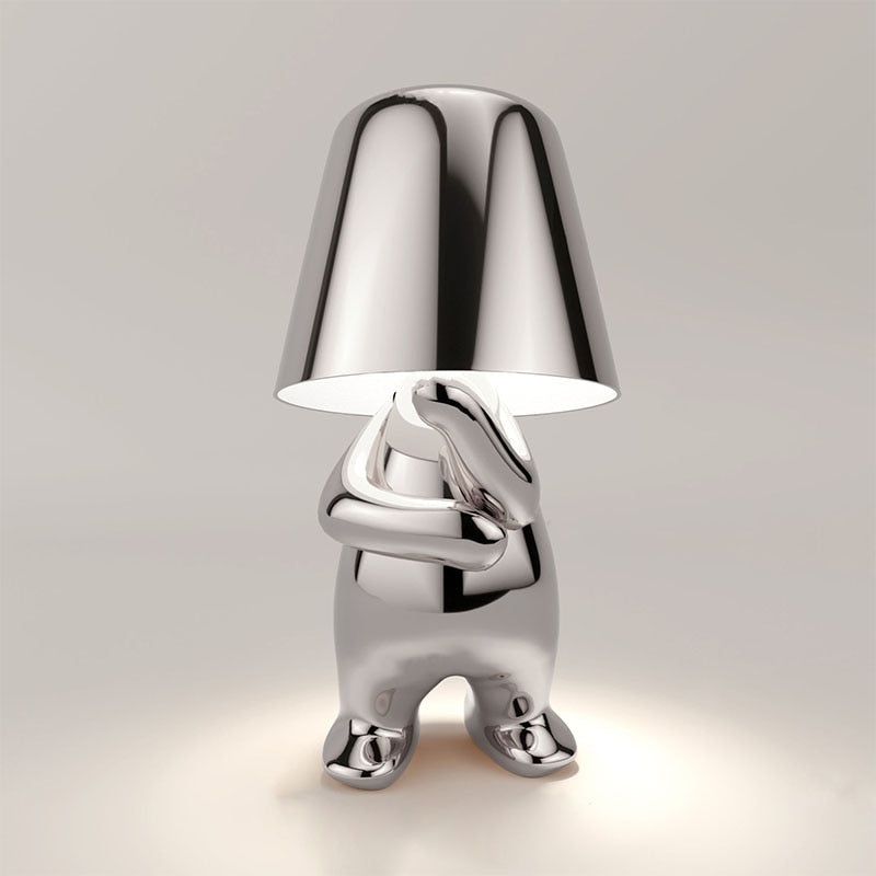 Cordless Thinker Man LED Table Lamp