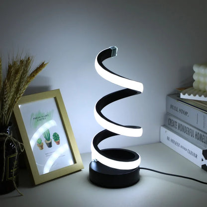 Spiral Modern LED Table Lamp