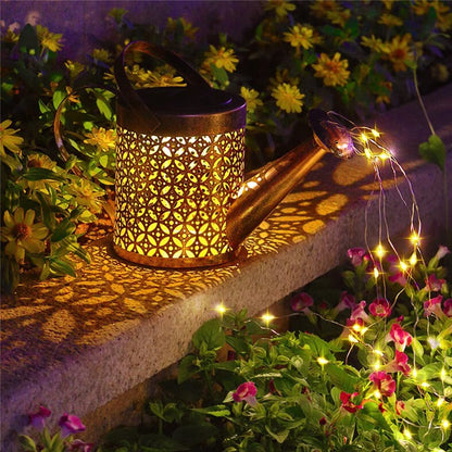 Solar Watering Can Outdoor Garden Lights