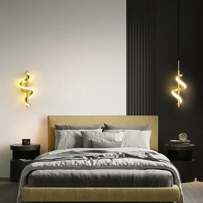 Modern Spiral LED Wall Lamp