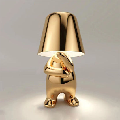 Cordless Thinker Man LED Table Lamp