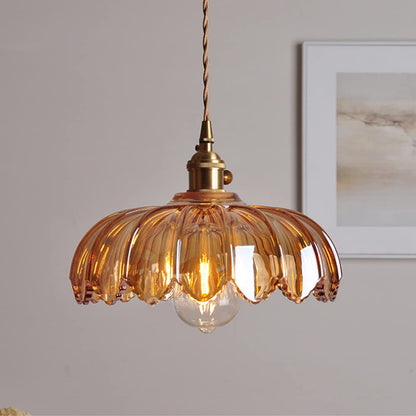 Vintage Flower Pendant Light