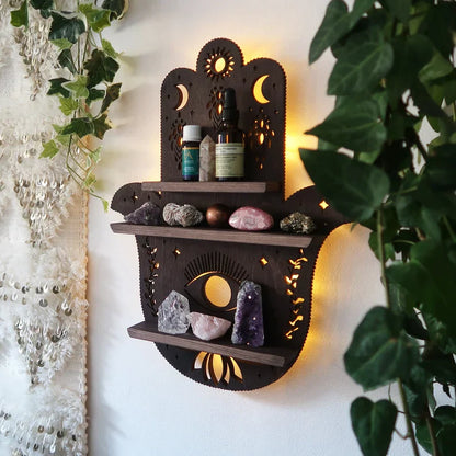 Hamsa Hand Wall Lights Shelf